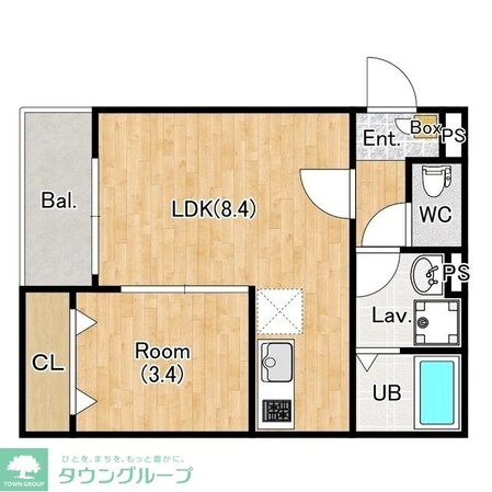 ジーメゾン東宮原の物件間取画像